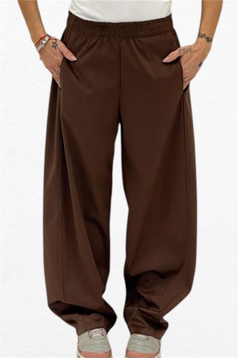 pantalone con elastico in vita alcantara